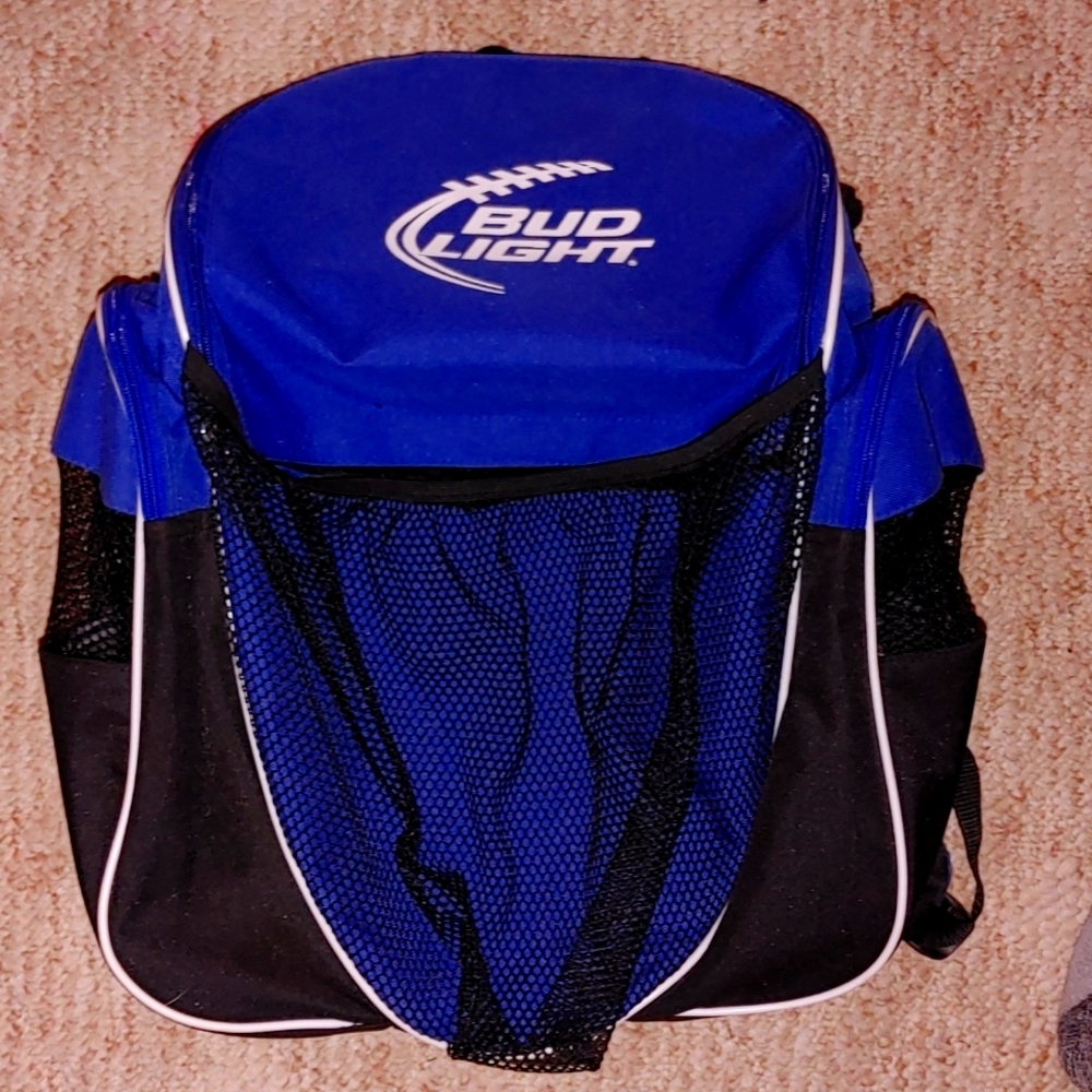 Budlight football beer packback